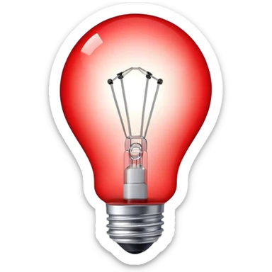 Bombillo de alarma roja sticker