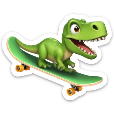 Skateboard dinosaur  sticker