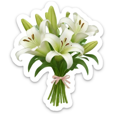 Bouquet of lilies sticker