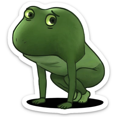 Girl yoga standing forward fold sticker