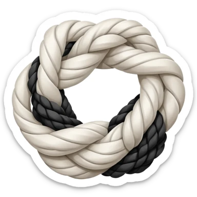 white knot, no face, just a knot sticker