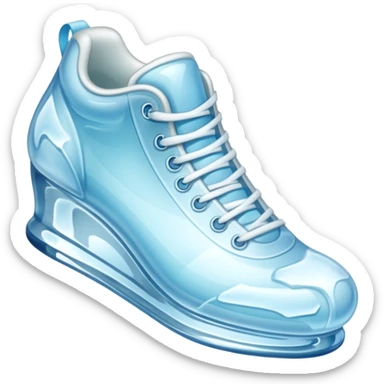 shoe made of ice sticker