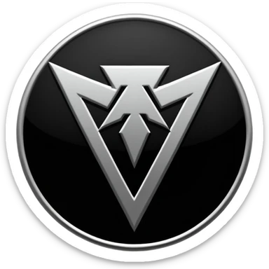 m of metallica band logo sticker