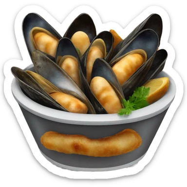 Moules frites sticker