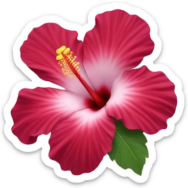 Hibiscus flower sticker
