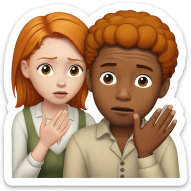 Black guy begging to ginger sticker