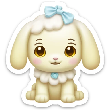 pastel yellow cinnamoroll  sticker