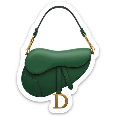 green dior saddle bag sticker