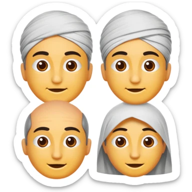 yuvarlak gözlüklü insan sticker