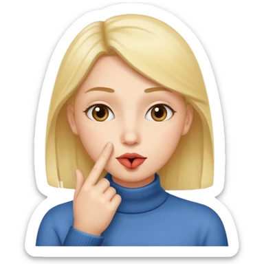 🫂+🤫 sticker