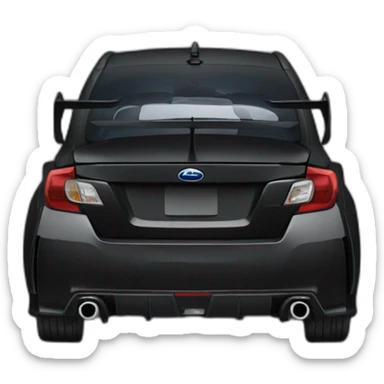 Black subaru wrx sti sticker
