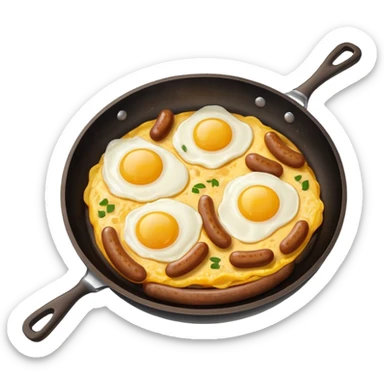 sausage and eggs sticker