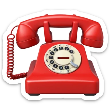 Phone hotline phone sticker