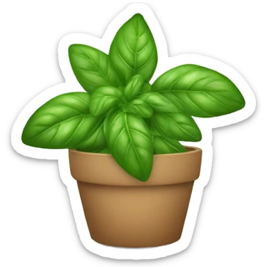 basil leaves sticker