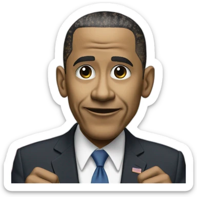 Barac Obama Drop the mic sticker