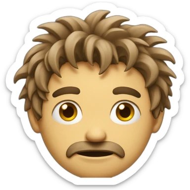 frazzled man sticker