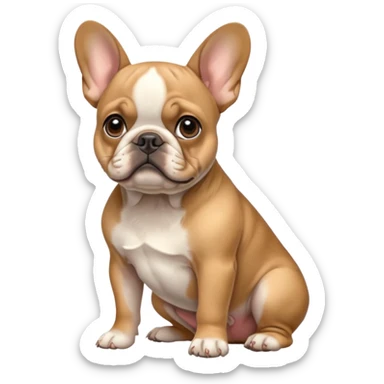 French miniature bulldog sticker
