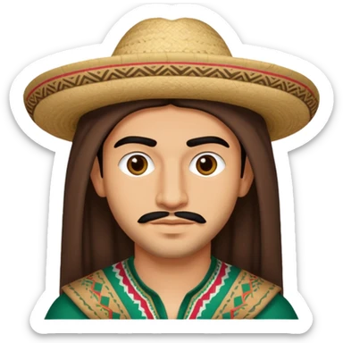 My brother middle eastern Mexican flare  sticker