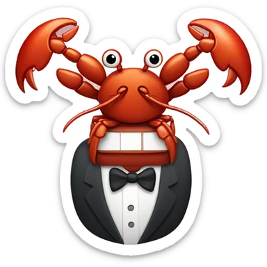 Posh lobster sticker