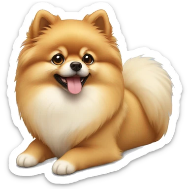 Cute pomeranian sticker