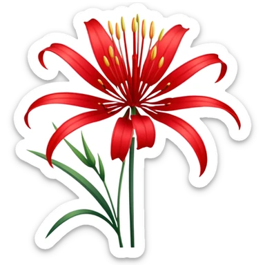 red spider lily sticker