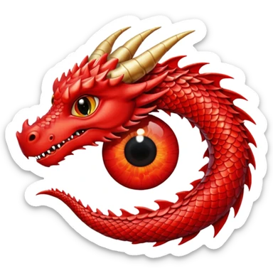 ojo de dragon sticker