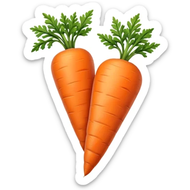 carrot yellow color  sticker
