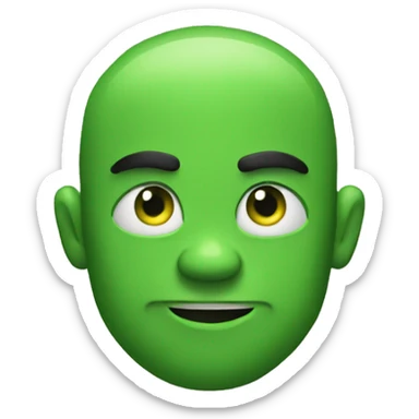 peepo green strong-muscle sticker