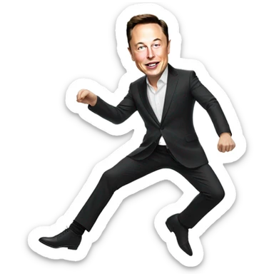 elon musk dances  sticker