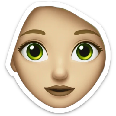 Blonde slytherin girl with green eyes sticker