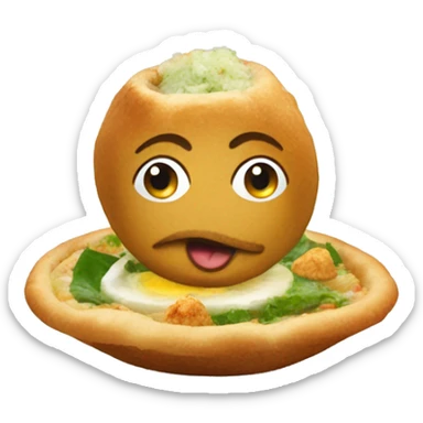 pani puri indian dish sticker