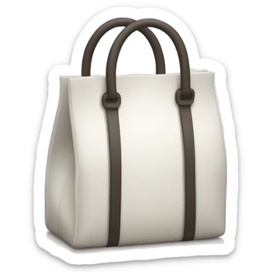 white bag  sticker