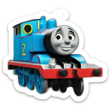 Thomas the Tank Engine fall in love sticker