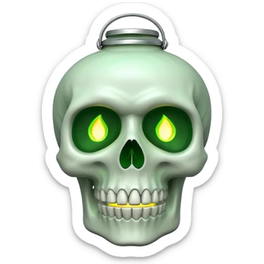 Skull lantern – Green flame inside










 sticker