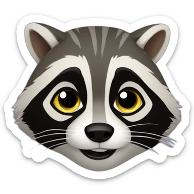 Raccoon from guardian of galaxy sticker