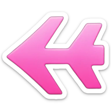 Pink arrow sticker