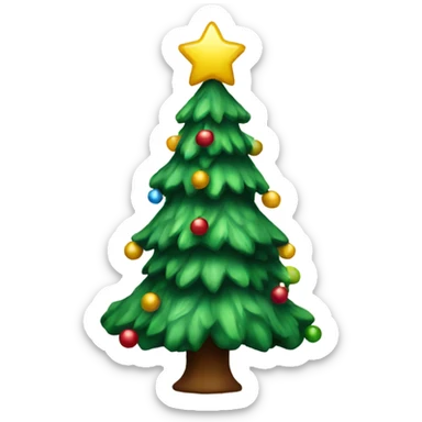 small Christmas tree sticker