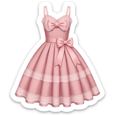 Coquette aesthetic pink sticker