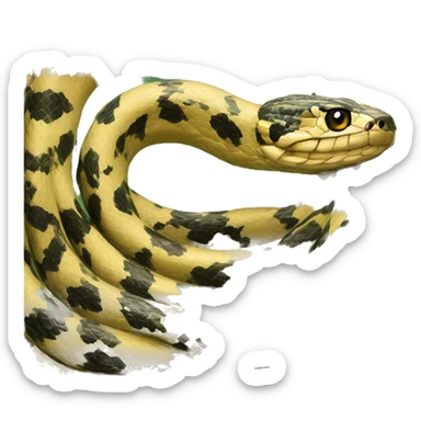 wealthy snake sticker
