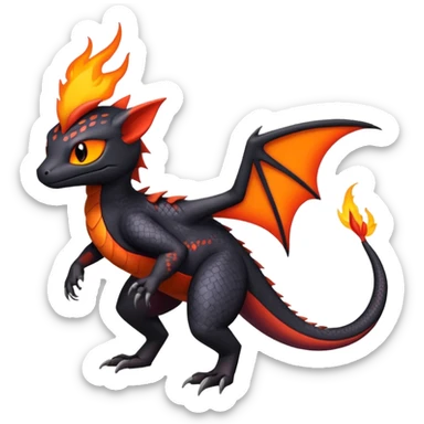 Salandit-Noibat-Litten-Hybrid (Full body) sticker