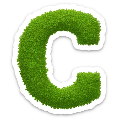 letter c with a circle around it sticker
