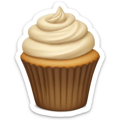 beige cupcake sticker