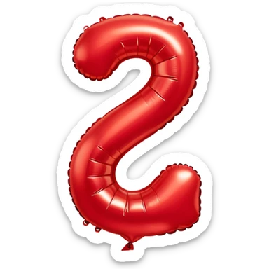 number 33 in birthday balloon sticker