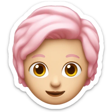 light pink hear sticker