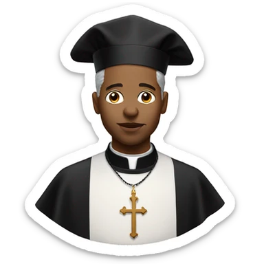 Catholic priest licking lips sticker