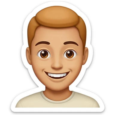 Freaky smiling sticker