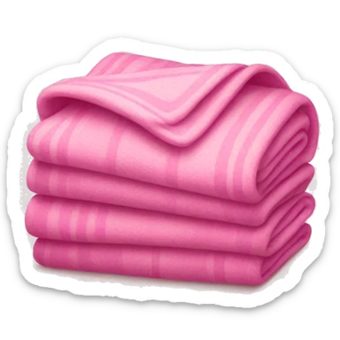 Pink folded blanket  sticker