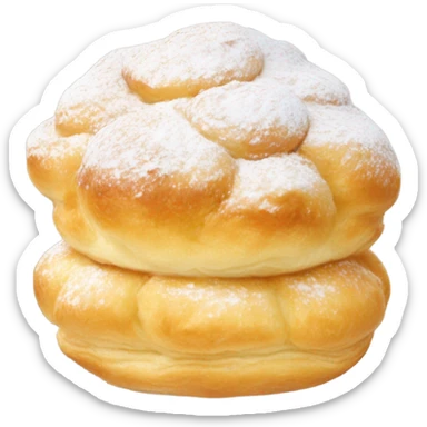 Cream puff sticker