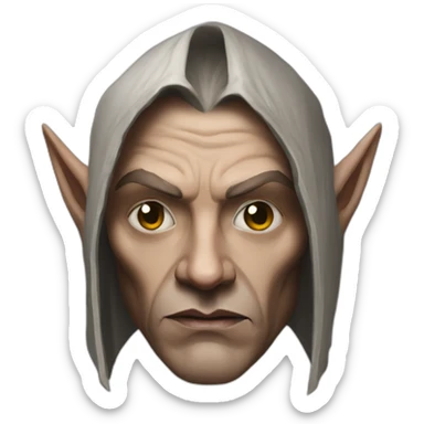 hyperrealist sith jedi in world of warcraft sticker