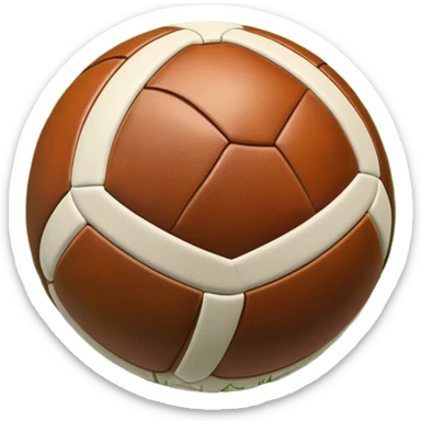 Cinematic Realistic image of an AFL ball resting on a lush, grassy field, showcasing weathered leather textures and intricate markings, bathed in soft, natural lighting that emphasizes its iconic role in the game sticker